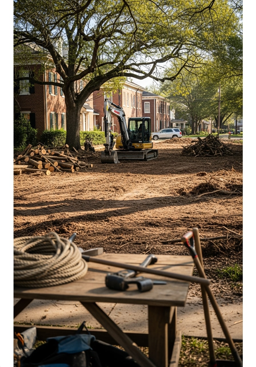 Detail of professional service work on a Jackson commercial or residential property.